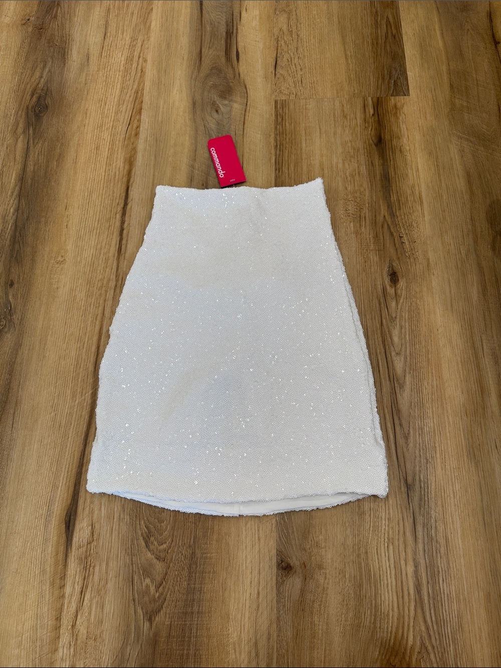 Commando White Sequin Mini Skirt